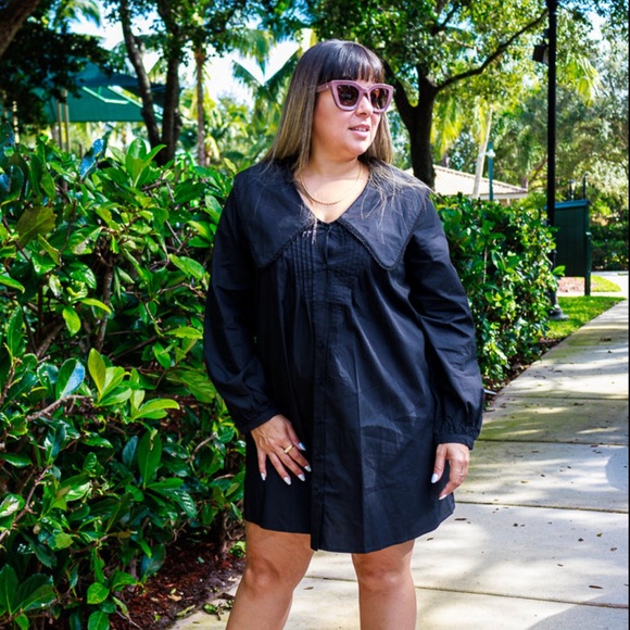 Collared Mini Dress - Picture 1 of 2